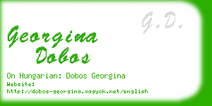 georgina dobos business card